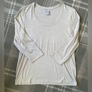 Chicos 3/4 sleeve scoopneck tee 2/L